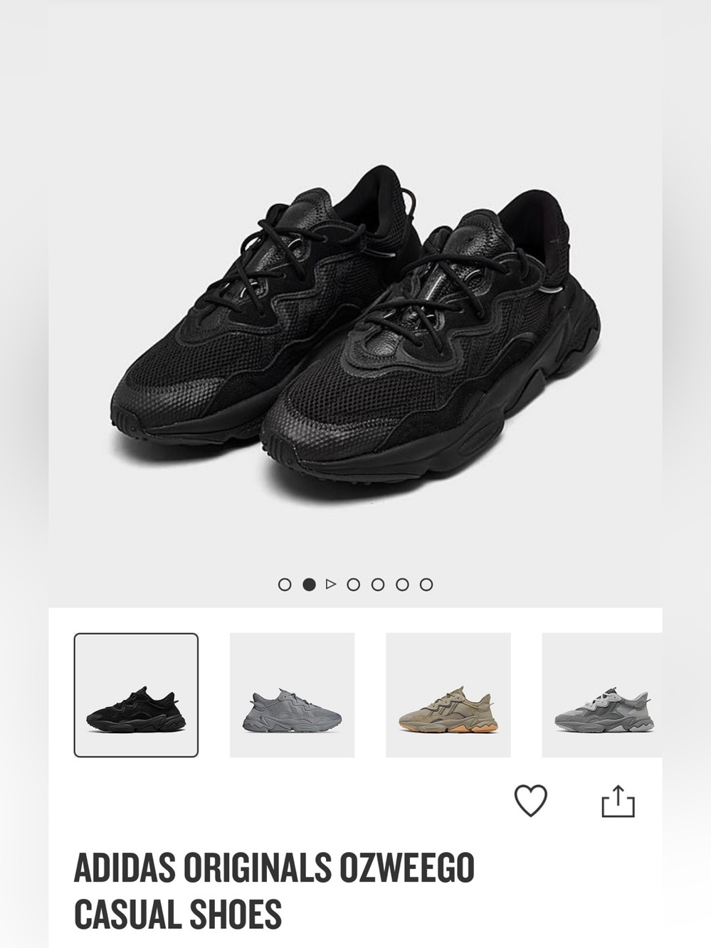 adidas Originals Ozweego- Black